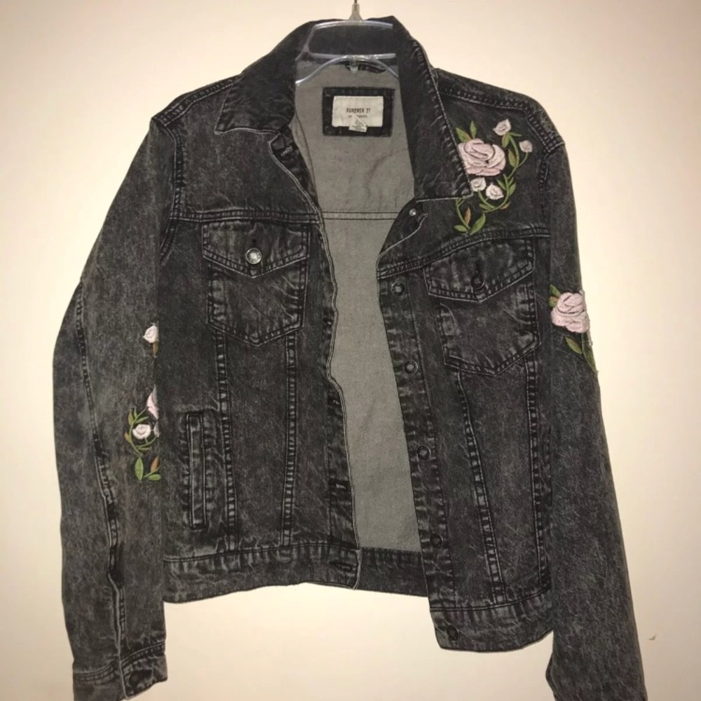 Forever 21 Black Denim Jacket